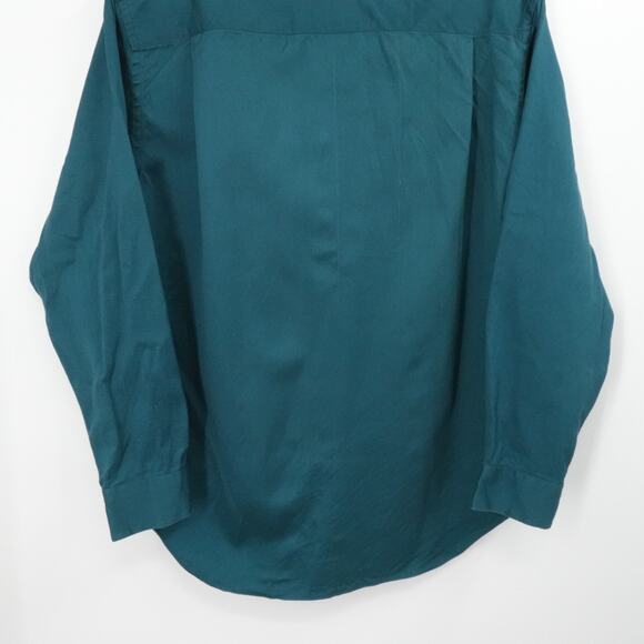 Romeo Gigli Shirt Mens 42 Green Textured Luxury Business Office Button Pock - Picture 11 of 13